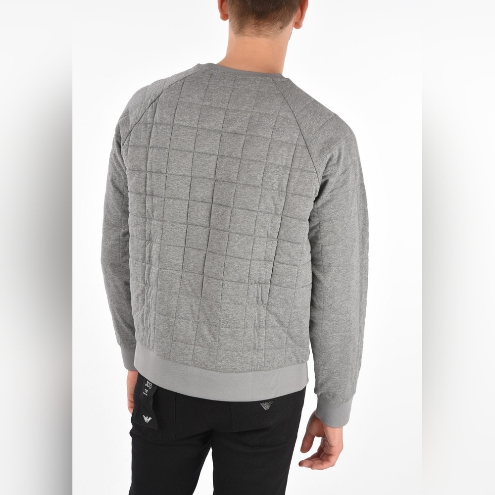 Armani Exchange Quilted Crewneck Sweatshirt - Picture 4 of 11